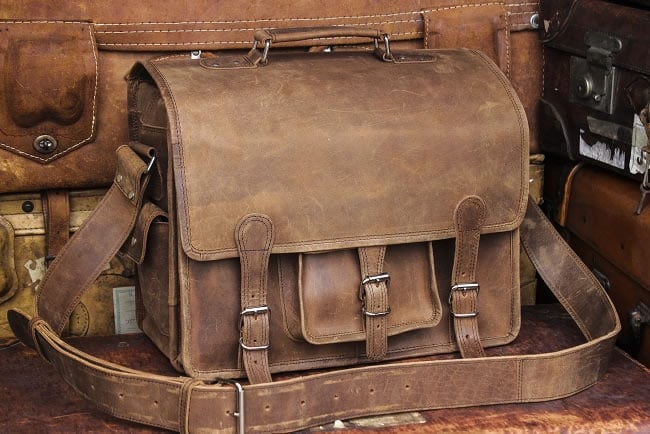 Overlander leather satchel