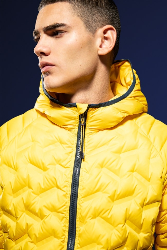 Down Radar Mix Quilted Jacket