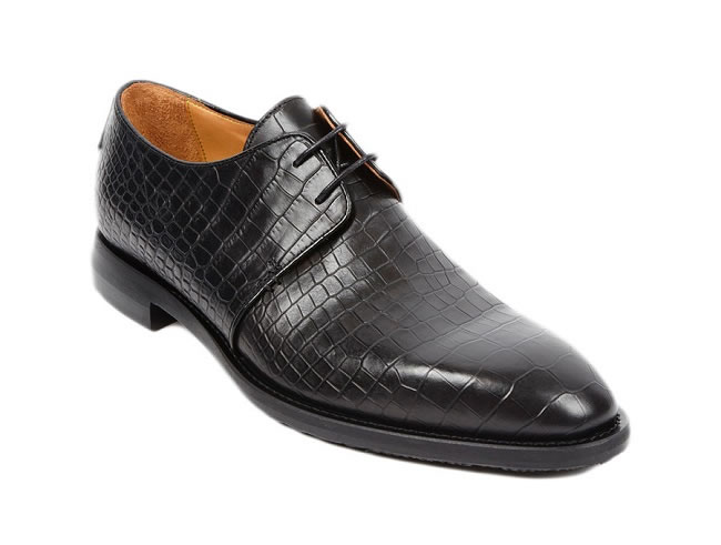 For The Classic Boardroom Commander (Bojano black textured leather shoes)