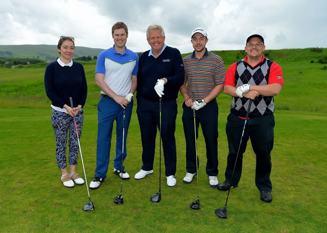 "Colin Montgomerie joined us on the 18th hole"
