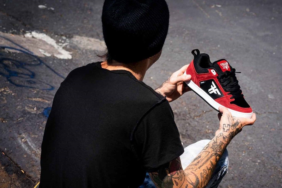 Shop Supreme Unisex Street Style Logo Skater Style Sneakers by