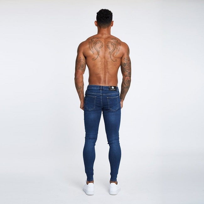 mens spray on skinny jeans