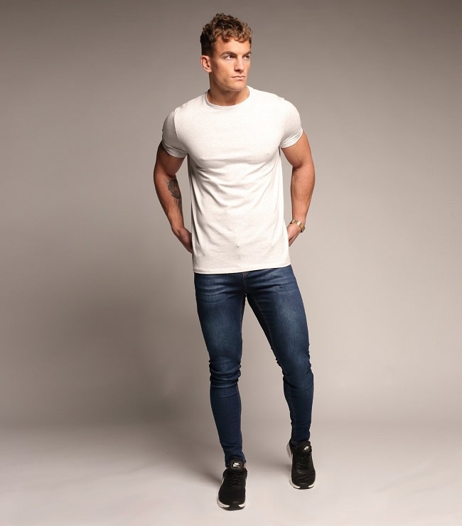 men's extreme super skinny spray on jeans